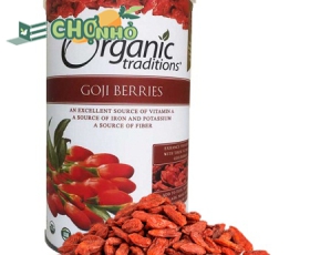 Kỷ tử sấy khô hữu cơ Organic Tradition Mỹ  | Hộp 454g