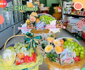 Giỏ quà tặng trái cây đẹp chất lượng mẫu 11