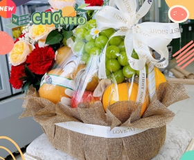 Giỏ quà tặng trái cây đẹp chất lượng mẫu 07