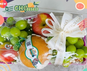 Giỏ quà tặng trái cây đẹp chất lượng mẫu 08