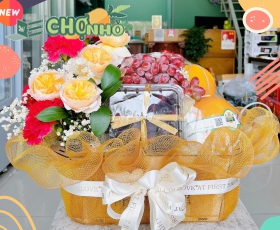 Giỏ quà tặng trái cây đẹp chất lượng mẫu 06
