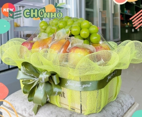 Giỏ quà tặng trái cây đẹp chất lượng mẫu 01