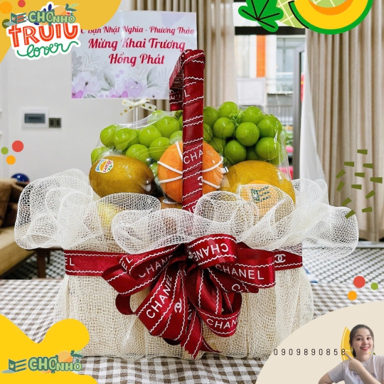 GIỎ QUÀ TRÁI CÂY TẶNG KHAI TRƯƠNG