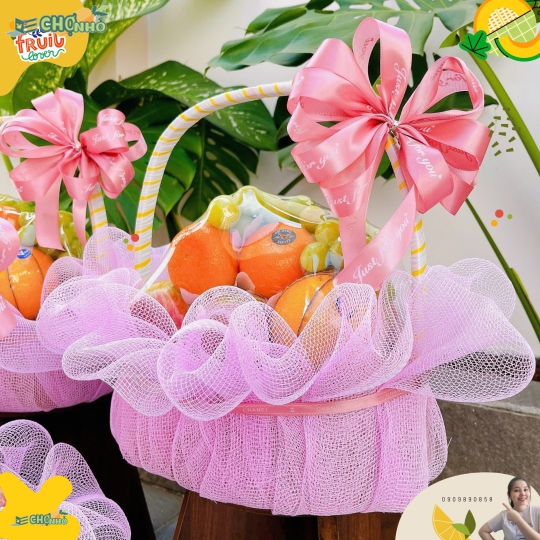 GIỎ QUÀ TRÁI CÂY NHẬP KHẨU TẶNG NGÀY PHỤ NỮ VIỆT NAM | MS 001