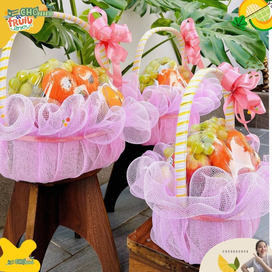 GIỎ QUÀ TRÁI CÂY NHẬP KHẨU TẶNG NGÀY PHỤ NỮ VIỆT NAM | MS 001