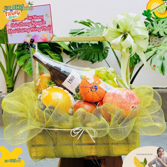 GIỎ QUÀ TRÁI CÂY NHẬP KHẨU TẶNG KHAI TRƯƠNG | MS 015