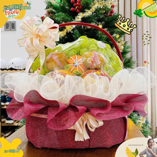 GIỎ QUÀ TẶNG TRÁI CÂY NHẬP KHẨU | MS 116
