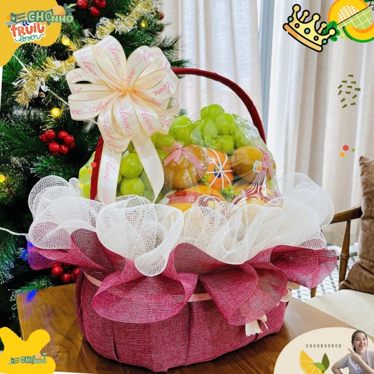 GIỎ QUÀ TẶNG TRÁI CÂY NHẬP KHẨU | MS 116