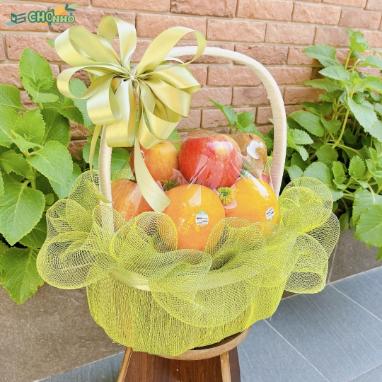 GIỎ QUÀ TẶNG TRÁI CÂY NHẬP KHẨU | MS119